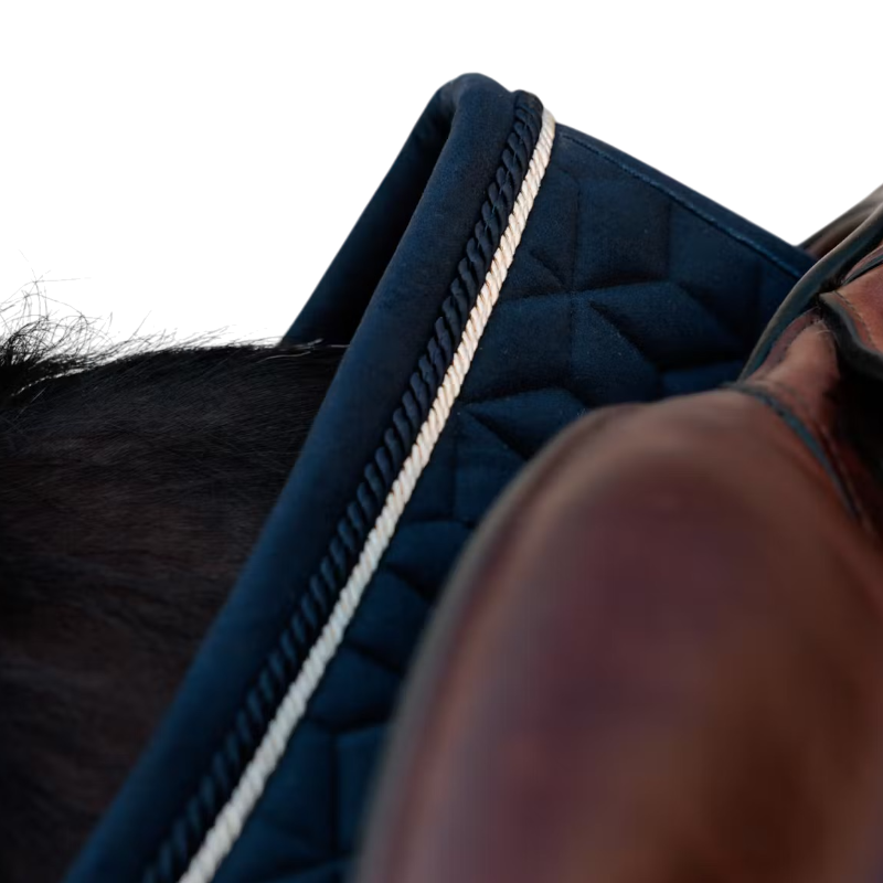 Kentucky Horsewear - Tapis de selle Velvet dark navy | - Ohlala