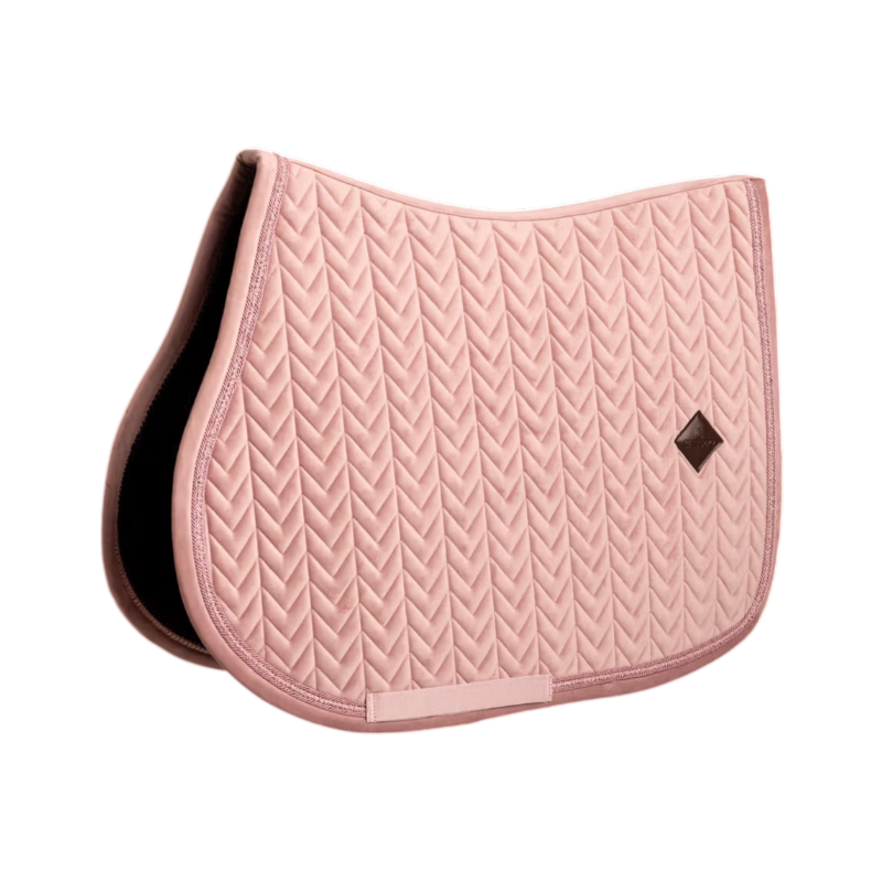 Kentucky Horsewear - Tapis de selle Velvet Mini Pearls vieux rose | - Ohlala
