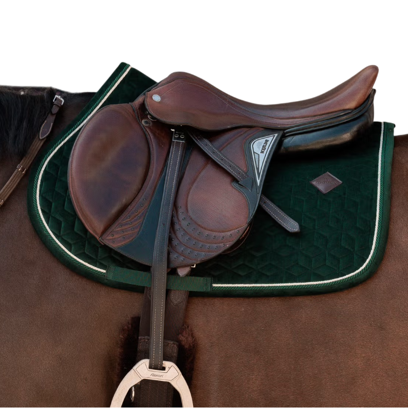 Kentucky Horsewear - Tapis de selle Velvet pine green | - Ohlala