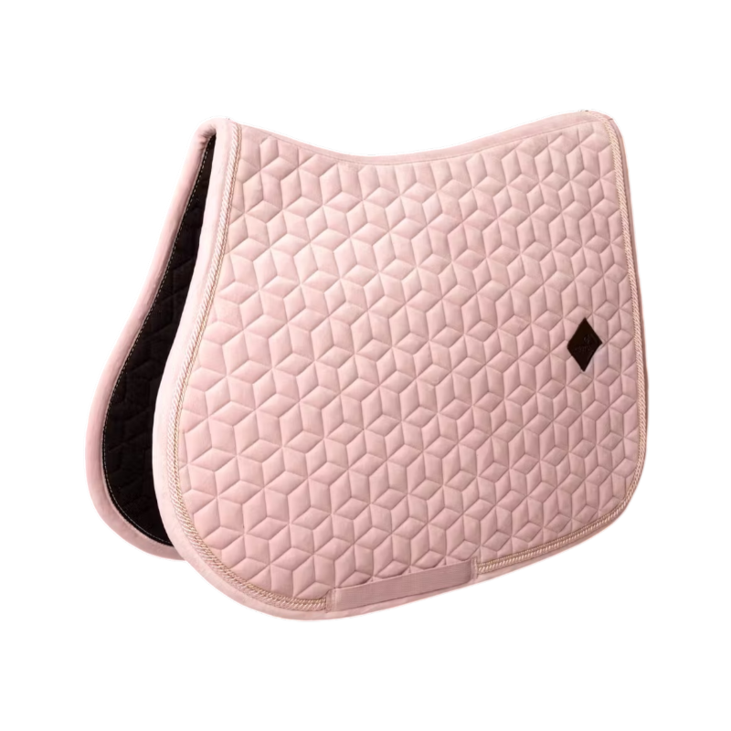Kentucky Horsewear - Tapis de selle Velvet soft rose | - Ohlala