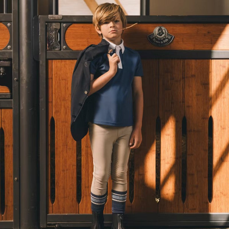 Kentucky Horsewear - Legging d'équitation Mexico Kids garçon avec Grip au genou beige | - Ohlala