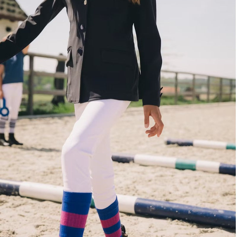 Kentucky Horsewear - Legging d'équitation Miami Kids fille avec Grip au genou blanc | - Ohlala
