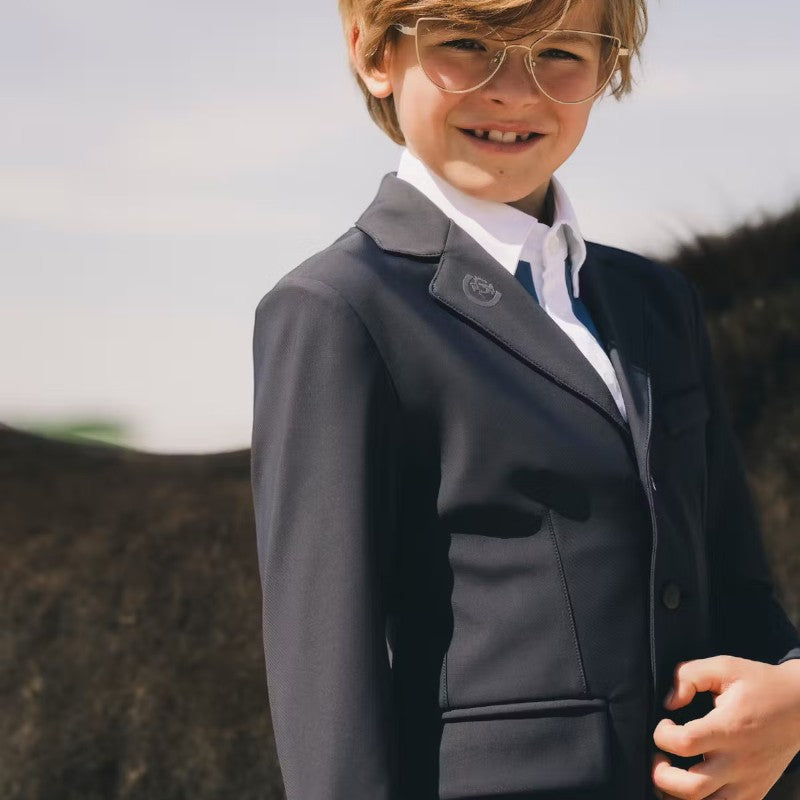 Kentucky Horsewear - Veste de concours Lyon Kids garçon marine | - Ohlala