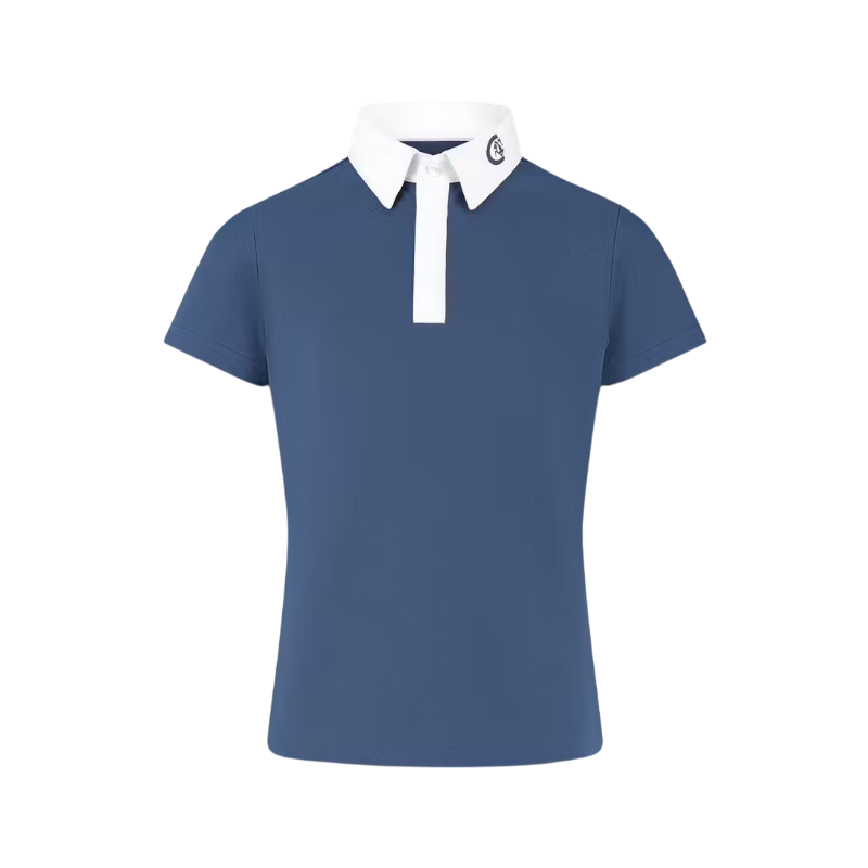 Kentucky Horsewear - Polo de concours Osaka Kids garçon manches courtes marine | - Ohlala