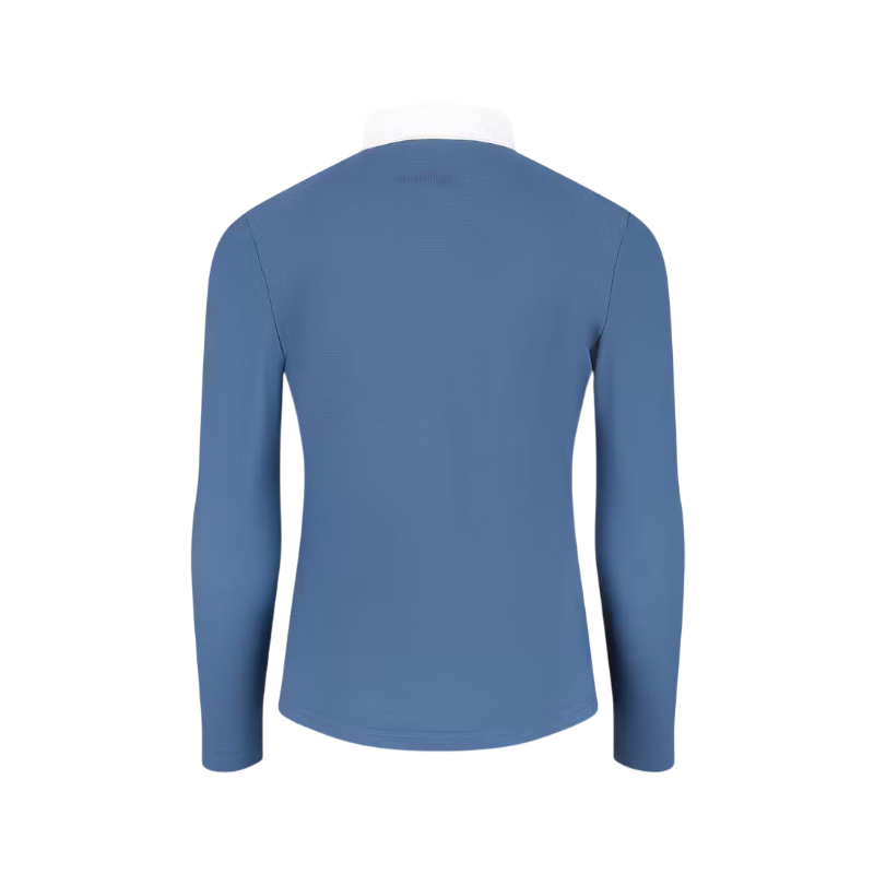 Kentucky Horsewear - Polo de concours Osaka Kids garçon manches longues marine | - Ohlala