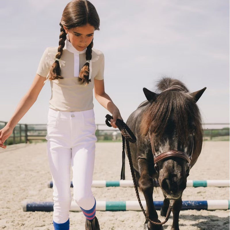 Kentucky Horsewear - Pantalon d'équitation Miami City fille blanc | - Ohlala
