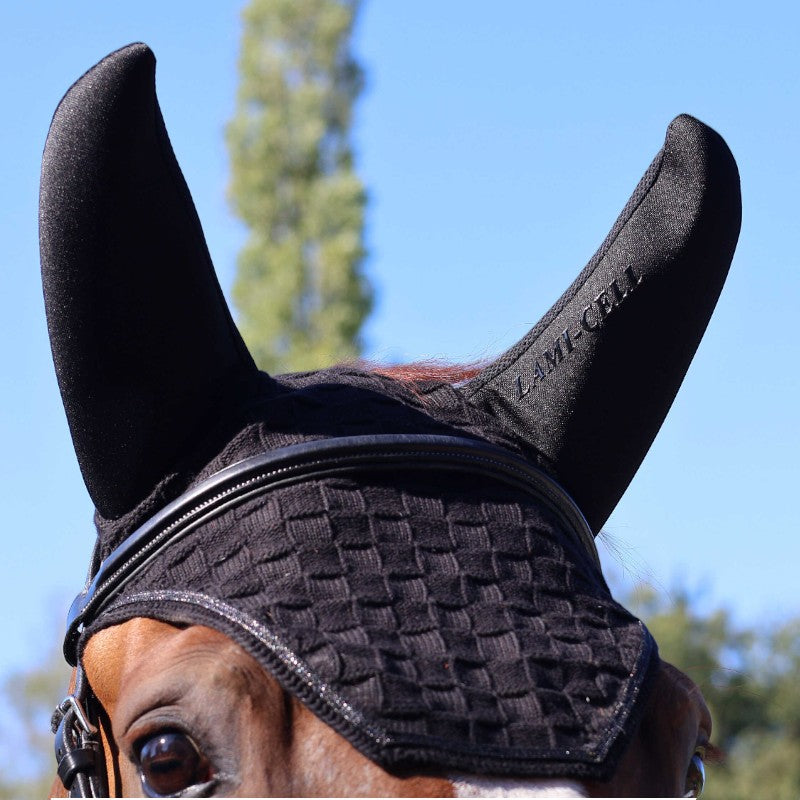 Lami-cell - Bonnet pour chevaux Silentair noir | - Ohlala