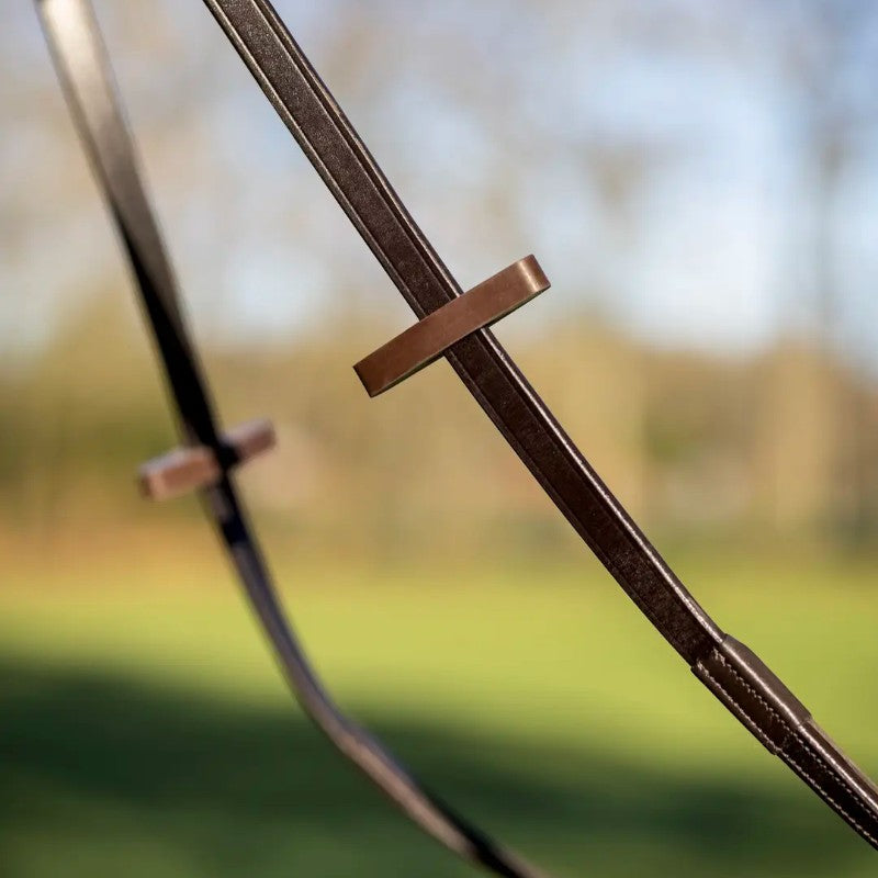 Lemieux - Arrêtoirs de rênes en caoutchouc marron | - Ohlala