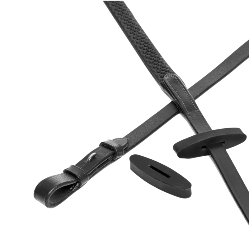 Lemieux - Arrêtoirs de rênes en caoutchouc noir | - Ohlala