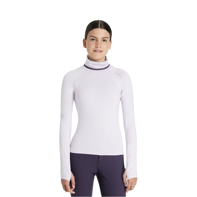 Lemieux - Baselayer fille à col montant Young Rider Savannah lilac | - Ohlala