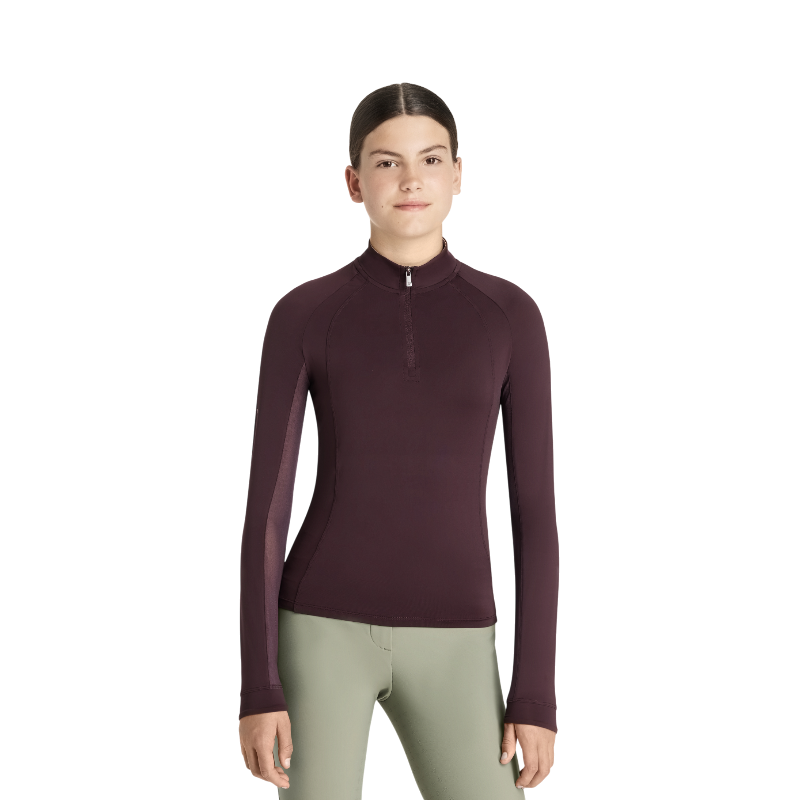 Lemieux - Baselayer léger enfant Young Rider Hope damson | - Ohlala