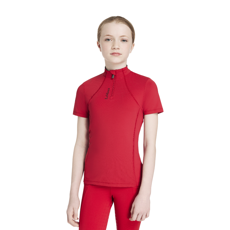 Lemieux - Baselayer manches courtes enfant Junior Young Rider Classique Chilli | - Ohlala