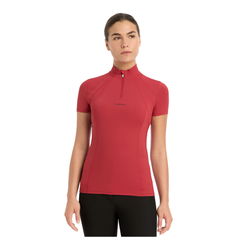 Lemieux - Baselayer manches courtes femme Mia Mesh chili | - Ohlala