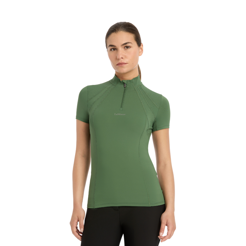 Lemieux - Baselayer manches courtes femme Mia Mesh hunter green | - Ohlala