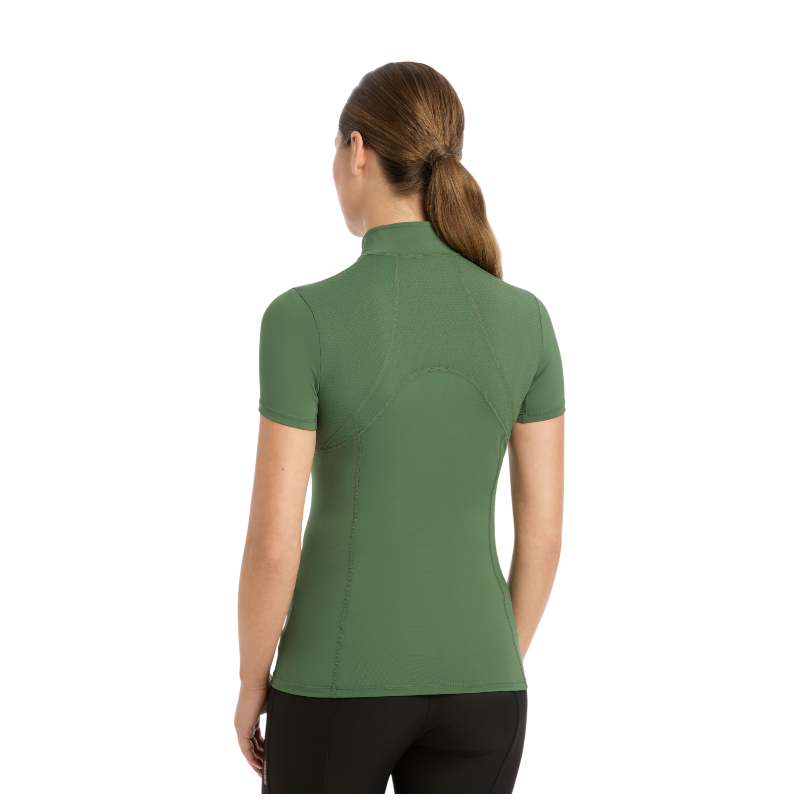 Lemieux - Baselayer manches courtes femme Mia Mesh hunter green | - Ohlala