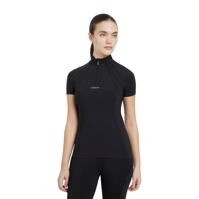 Lemieux - Baselayer manches courtes femme Mia Mesh noir | - Ohlala