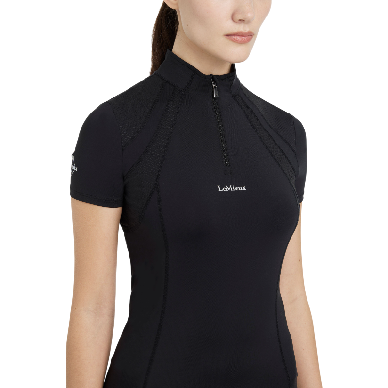 Lemieux - Baselayer manches courtes femme Mia Mesh noir | - Ohlala