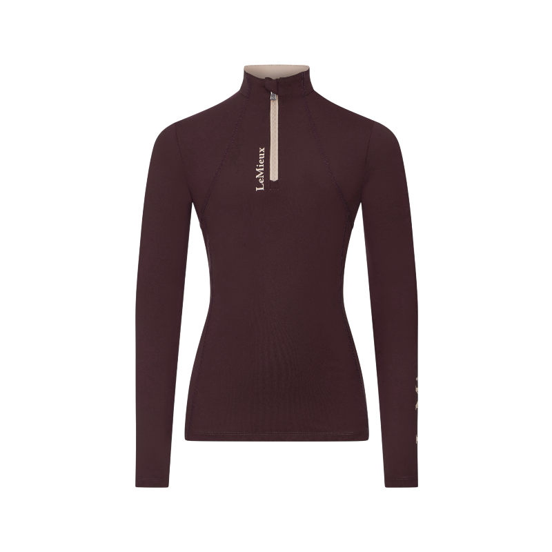 LeMieux - Baselayer manches longues enfant Classique Young Rider damson | - Ohlala