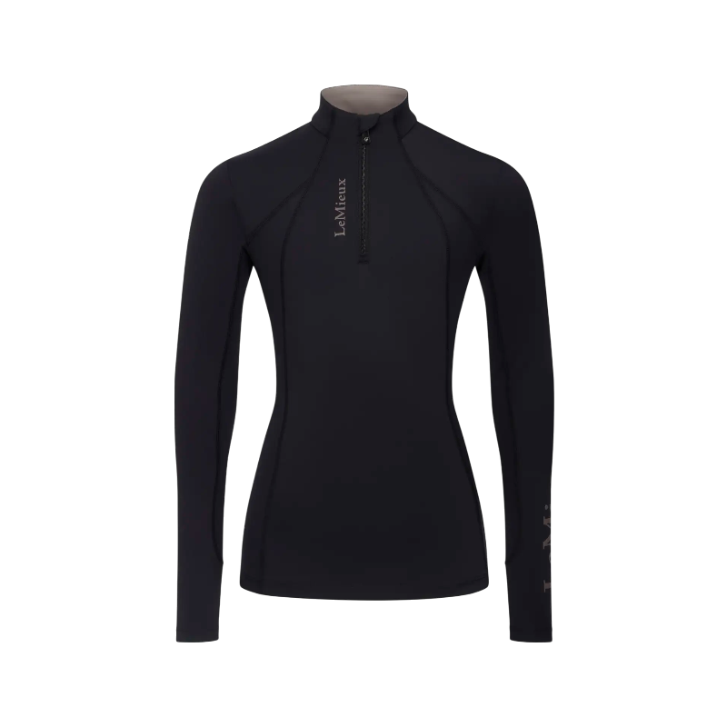 Lemieux - Baselayer manches longues enfant Junior Young Rider Classique noir | - Ohlala