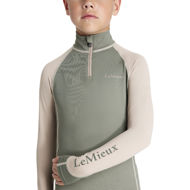 Lemieux - Baselayer manches longues enfant Mini rosemary | - Ohlala