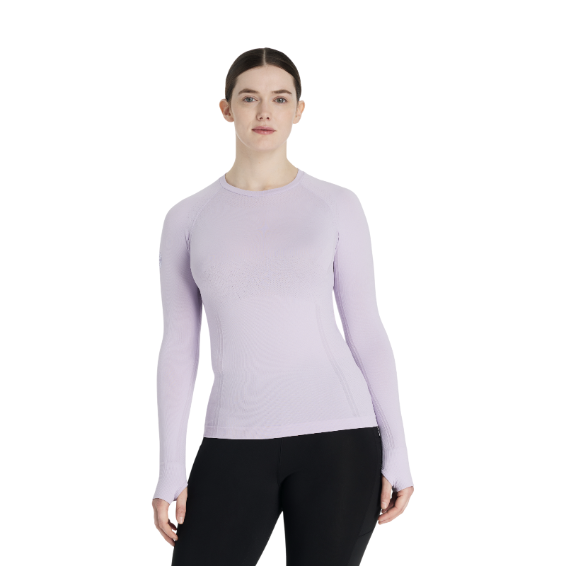Lemieux - Baselayer manches longues femme Britney sans coutures lilac | - Ohlala