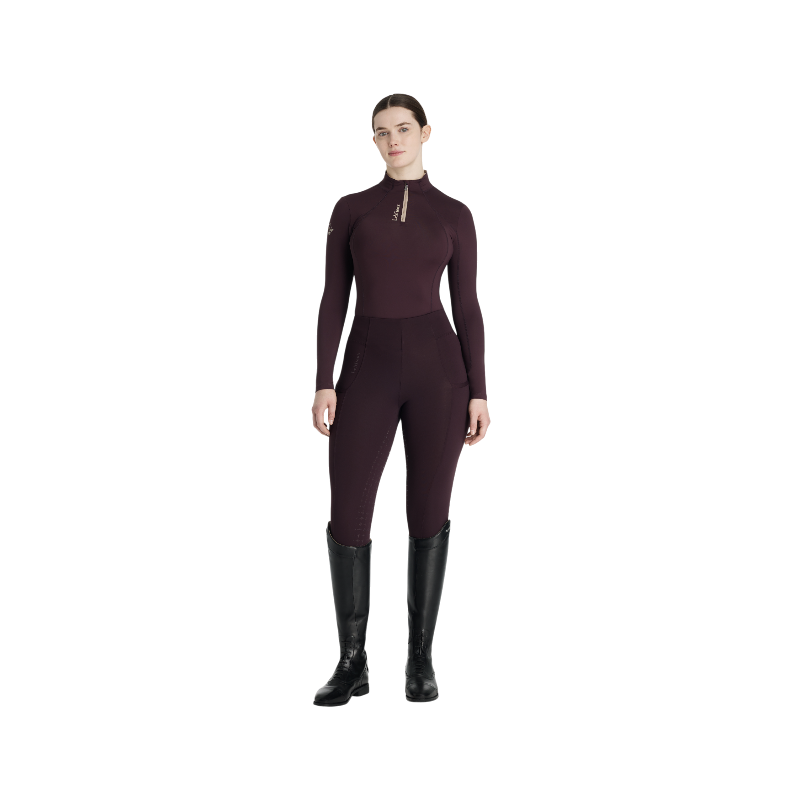 LeMieux - Baselayer manches longues femme Classique damson | - Ohlala