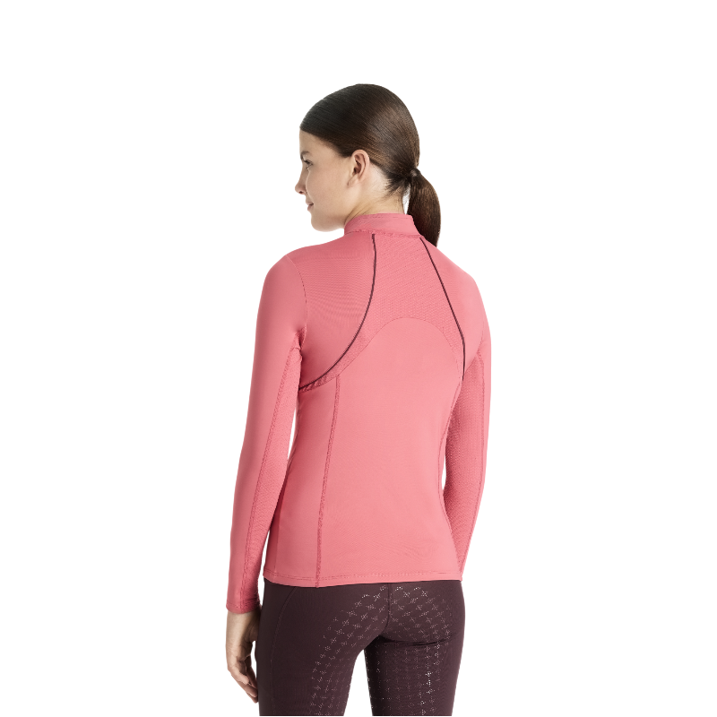 LeMieux - Baselayer manches longues mesh enfant Young Rider cranberry | - Ohlala