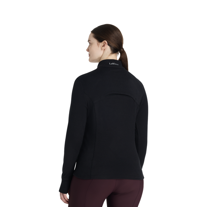 Lemieux - Baselayer polaire à col zippé femme Frances noir | - Ohlala