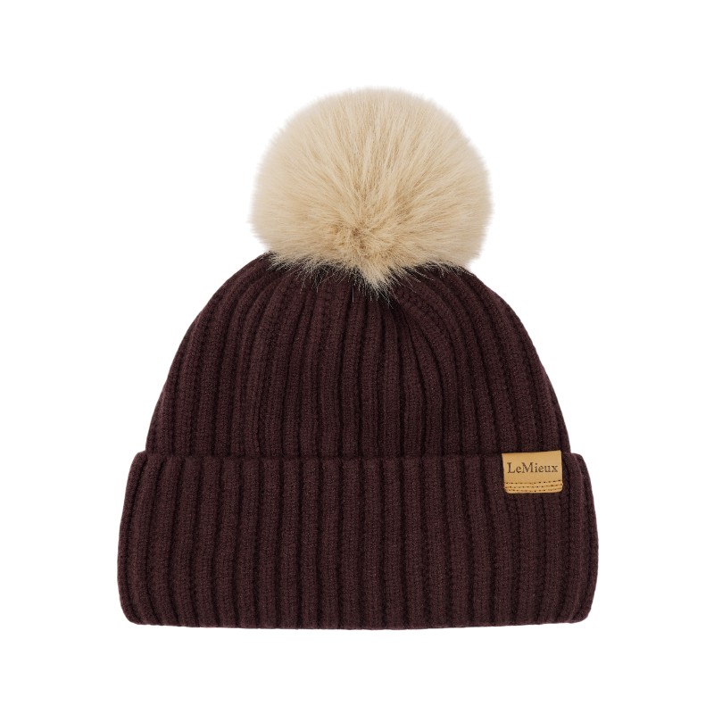 Lemieux - Bonnet femme côtelé Clara damson | - Ohlala