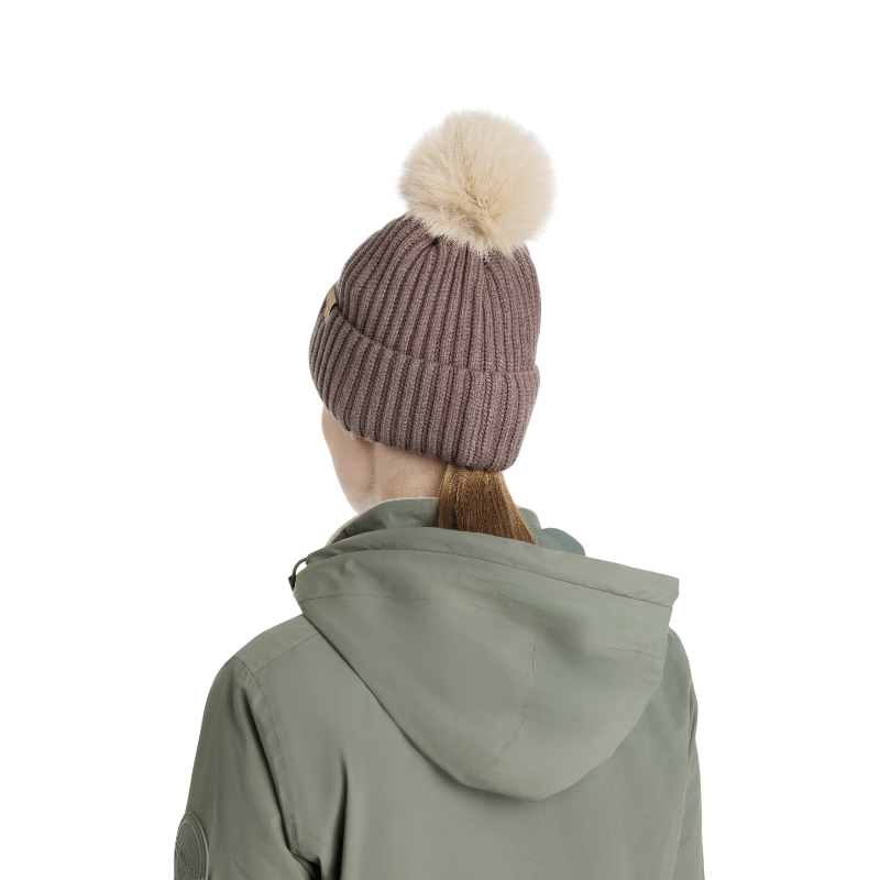 Lemieux - Bonnet femme côtelé Clara walnut | - Ohlala