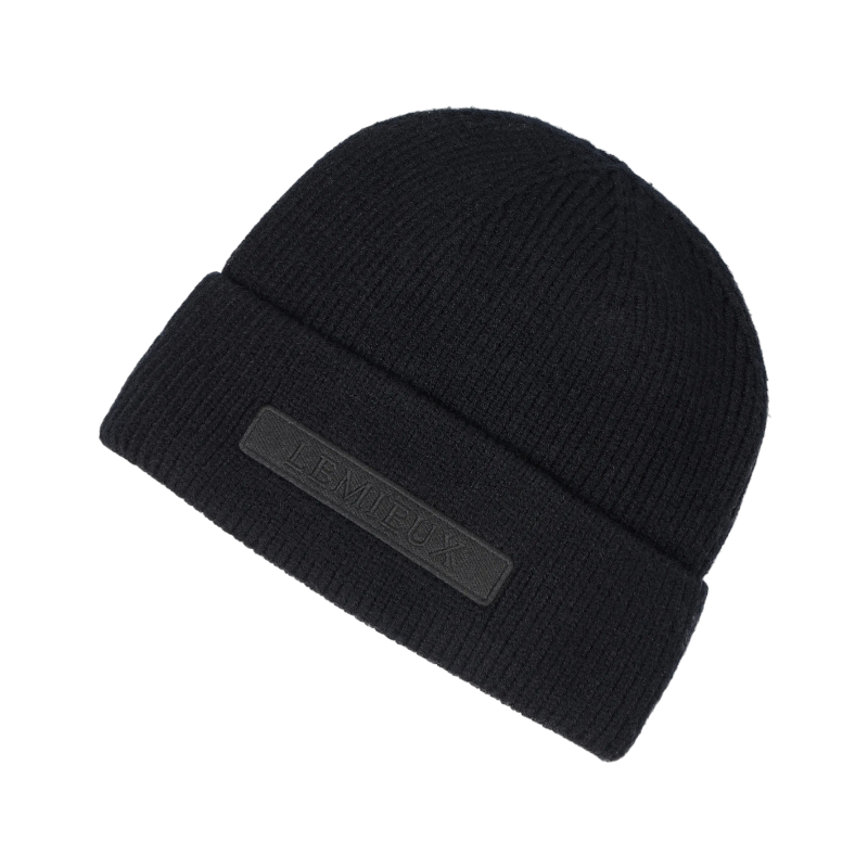 Lemieux - Bonnet homme Beanie noir | - Ohlala