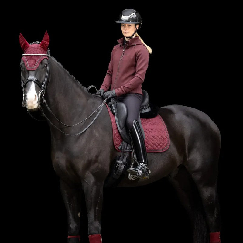 Lemieux - Bonnet pour chevaux Crystal bordeaux | - Ohlala