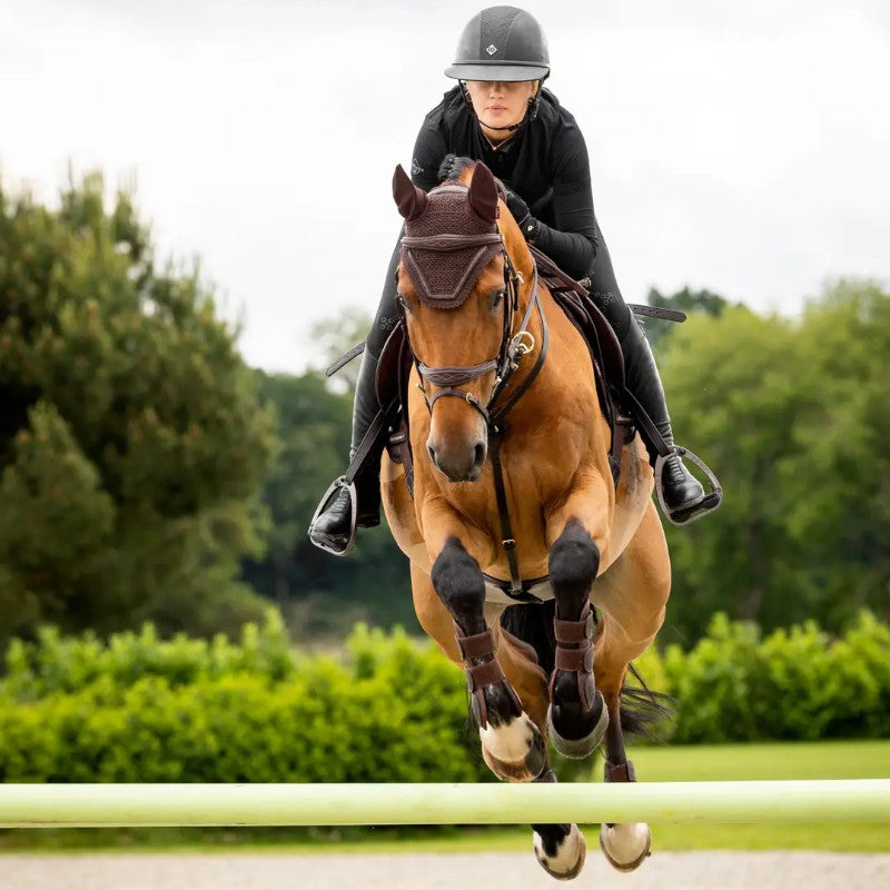 Lemieux - Bonnet pour chevaux Crystal marron | - Ohlala