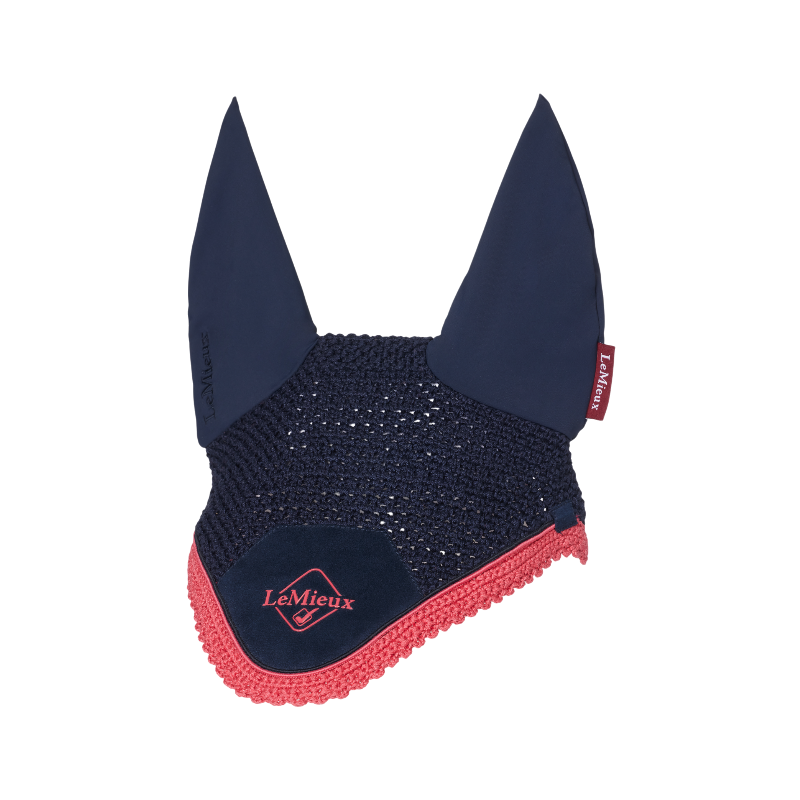 Lemieux - Bonnet pour chevaux anti-mouches Classic marine/ cranberry | - Ohlala
