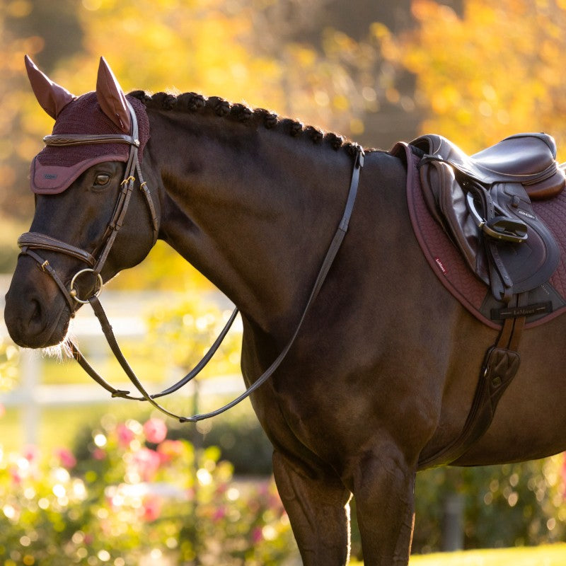 Lemieux - Bonnet pour chevaux anti-mouches Essence damson | - Ohlala