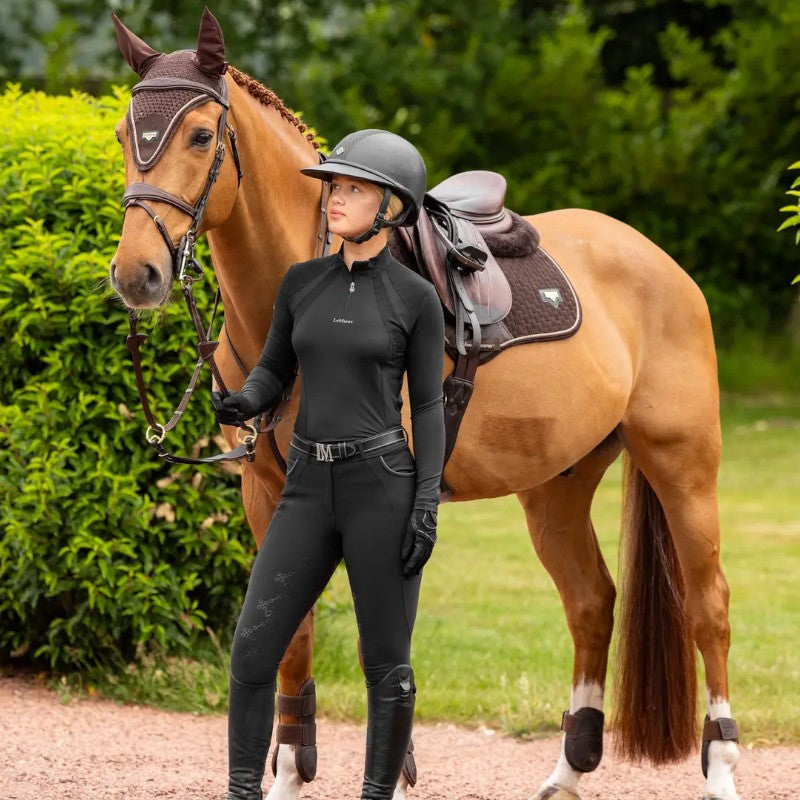 Lemieux - Bonnet pour chevaux long Puissance marron | - Ohlala