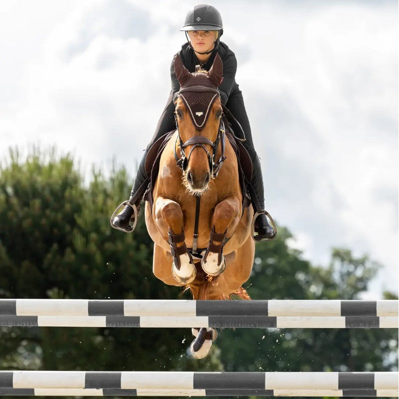 Lemieux - Bonnet pour chevaux long Puissance marron | - Ohlala