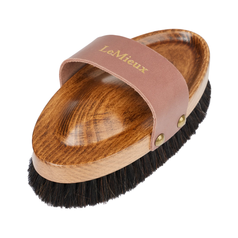 Lemieux - Brosse douce en laine de mouton Artisan marron | - Ohlala
