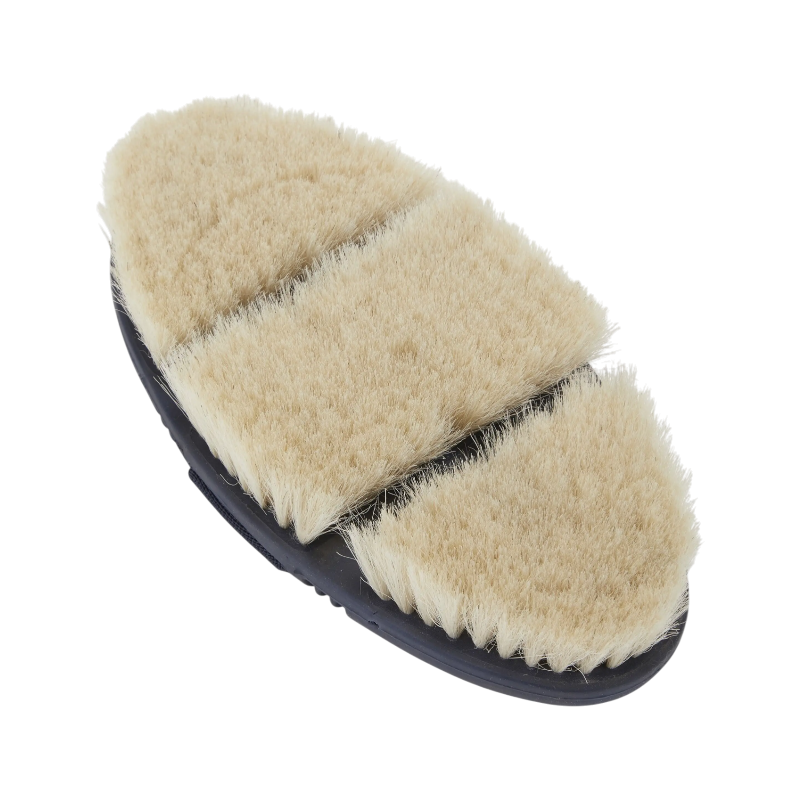 Lemieux - Brosse douce en poils de chèvre Flexi marine | - Ohlala