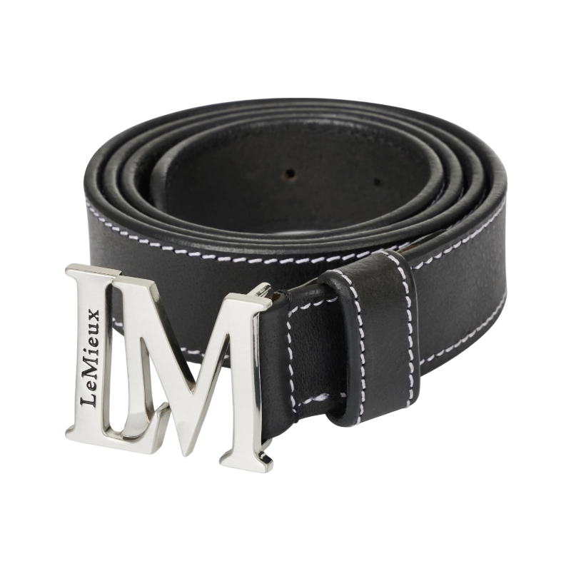 Lemieux - Ceinture unisexe Monogram noir | - Ohlala