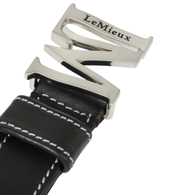 Lemieux - Ceinture unisexe Monogram noir | - Ohlala
