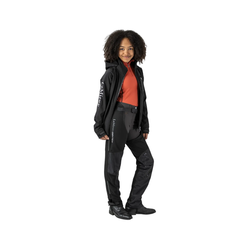 Lemieux - Chaps longues imperméables junior Drytex Stormwear noir | - Ohlala