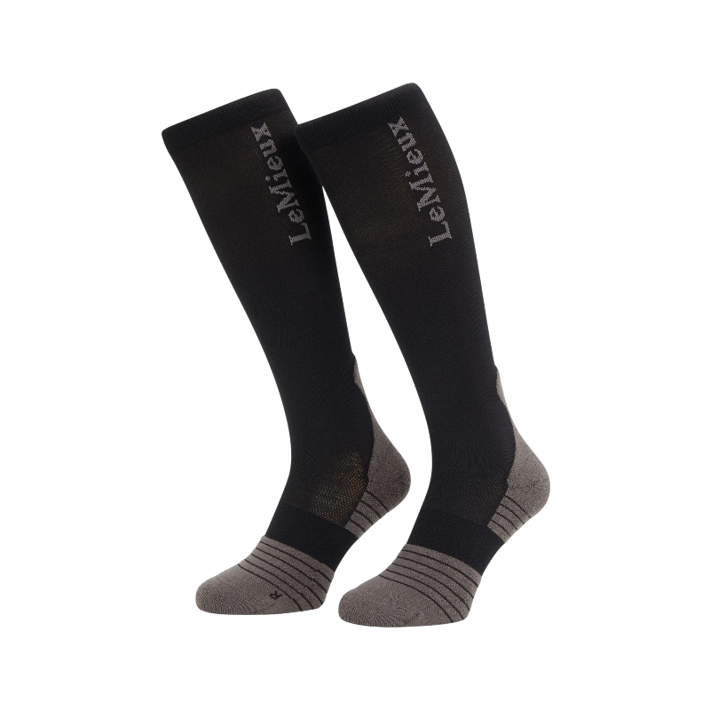 Lemieux - Chaussettes d'équitation Performance noir | - Ohlala