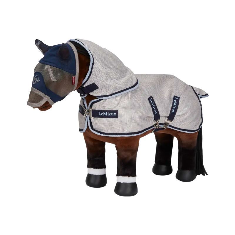 Lemieux - Chemise anti-mouches pour Toy Pony gris/ marine | - Ohlala
