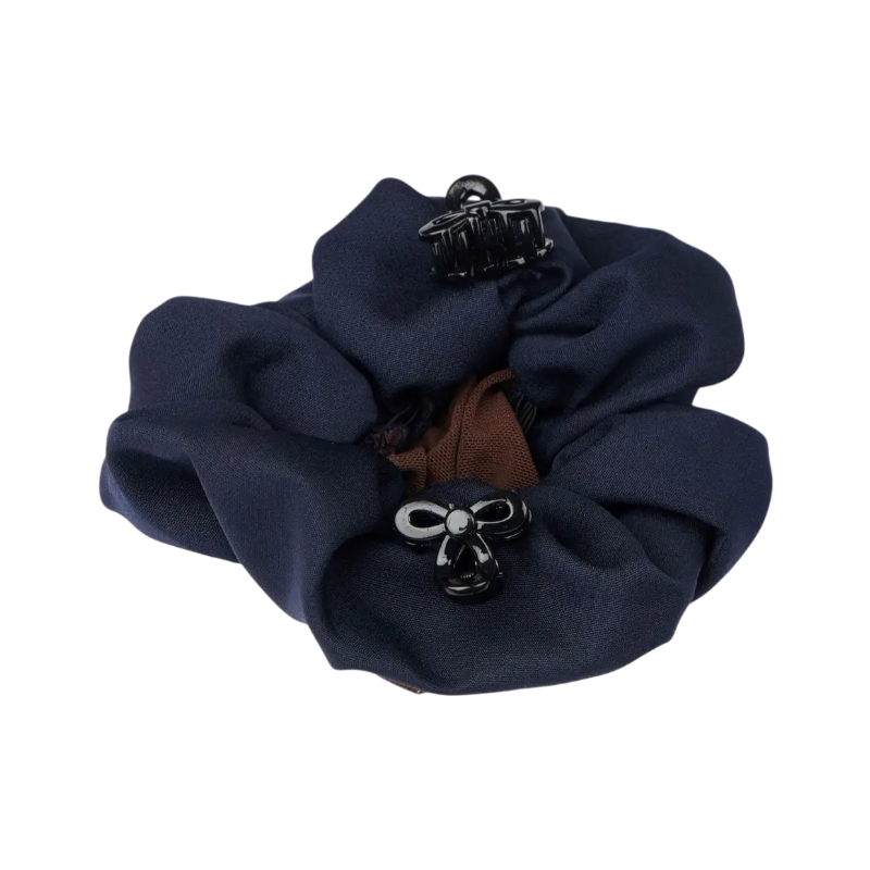 Lemieux - Chouchou Hair Net avec crystal marine/ brun | - Ohlala