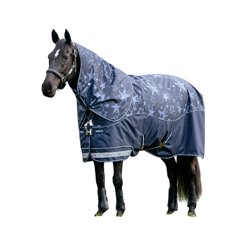 LeMieux - Couverture d’extérieur Arika Star marine 200g | - Ohlala