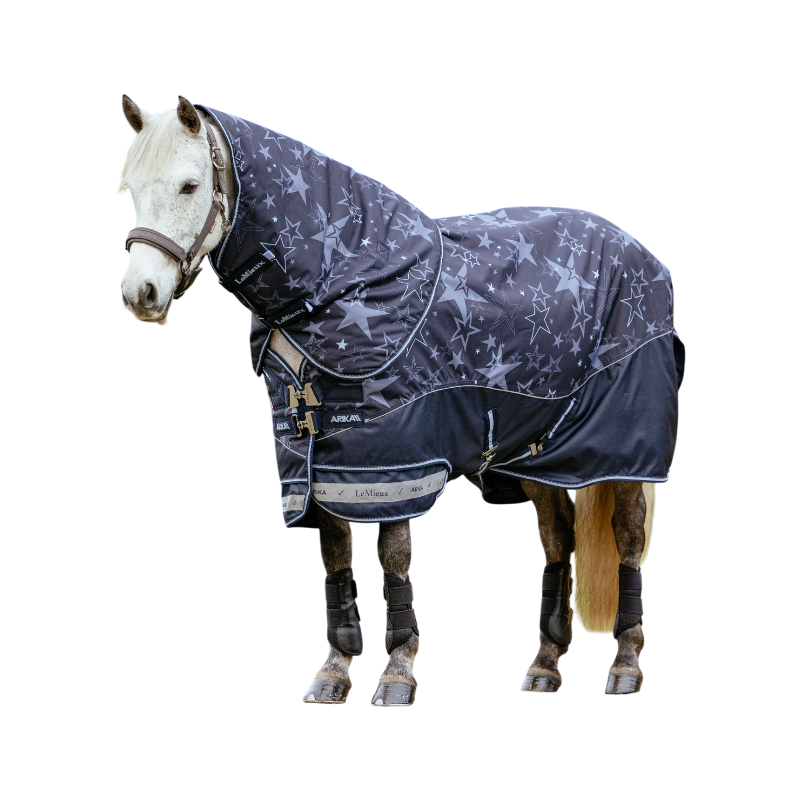 LeMieux - Couverture d’extérieur Arika Star marine 200g | - Ohlala