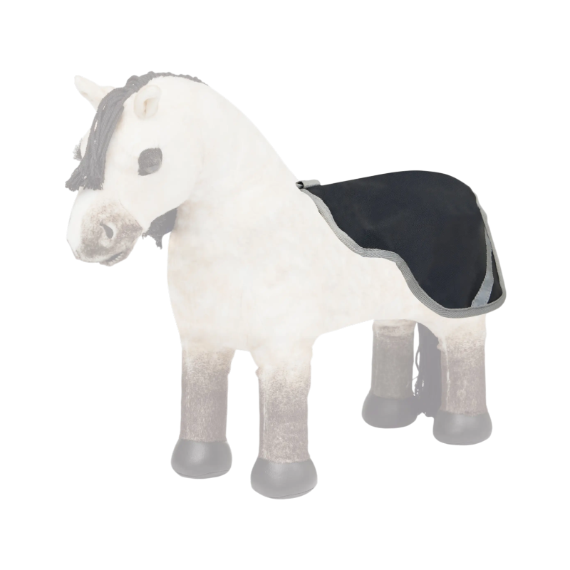 Lemieux - Couvre-reins pour Toy Pony marine/ gris | - Ohlala