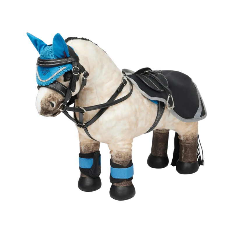Lemieux - Couvre-reins pour Toy Pony marine/ gris | - Ohlala