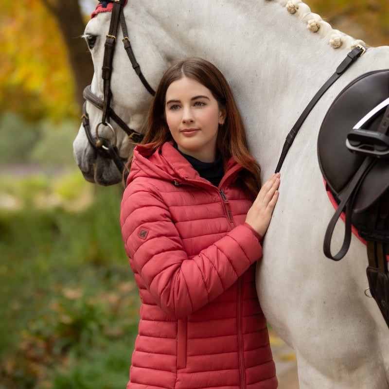 Lemieux - Doudoune à capuche femme Rose cranberry | - Ohlala